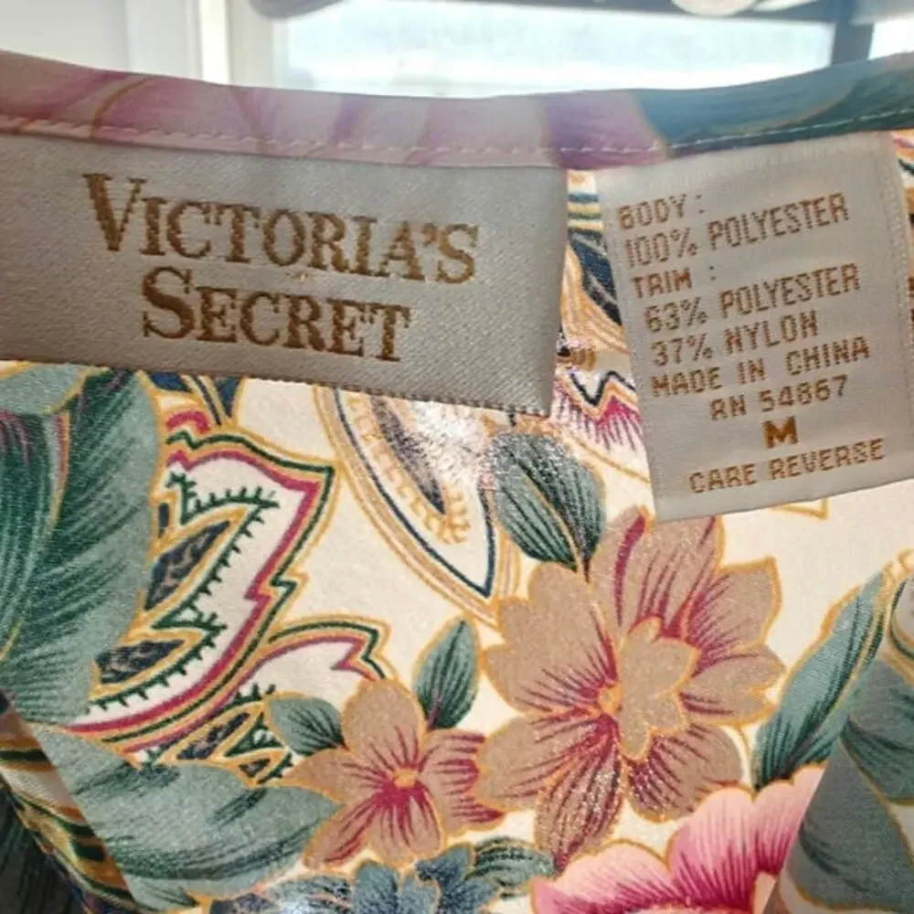 Vintage Y2K Victoria Secret floral teddy sz M